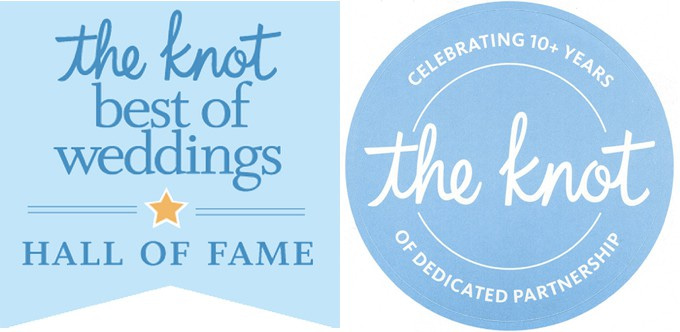 Our Company was Recently Inducted into The Knot's Hall of Fame & 10+ YEARS CLUB!