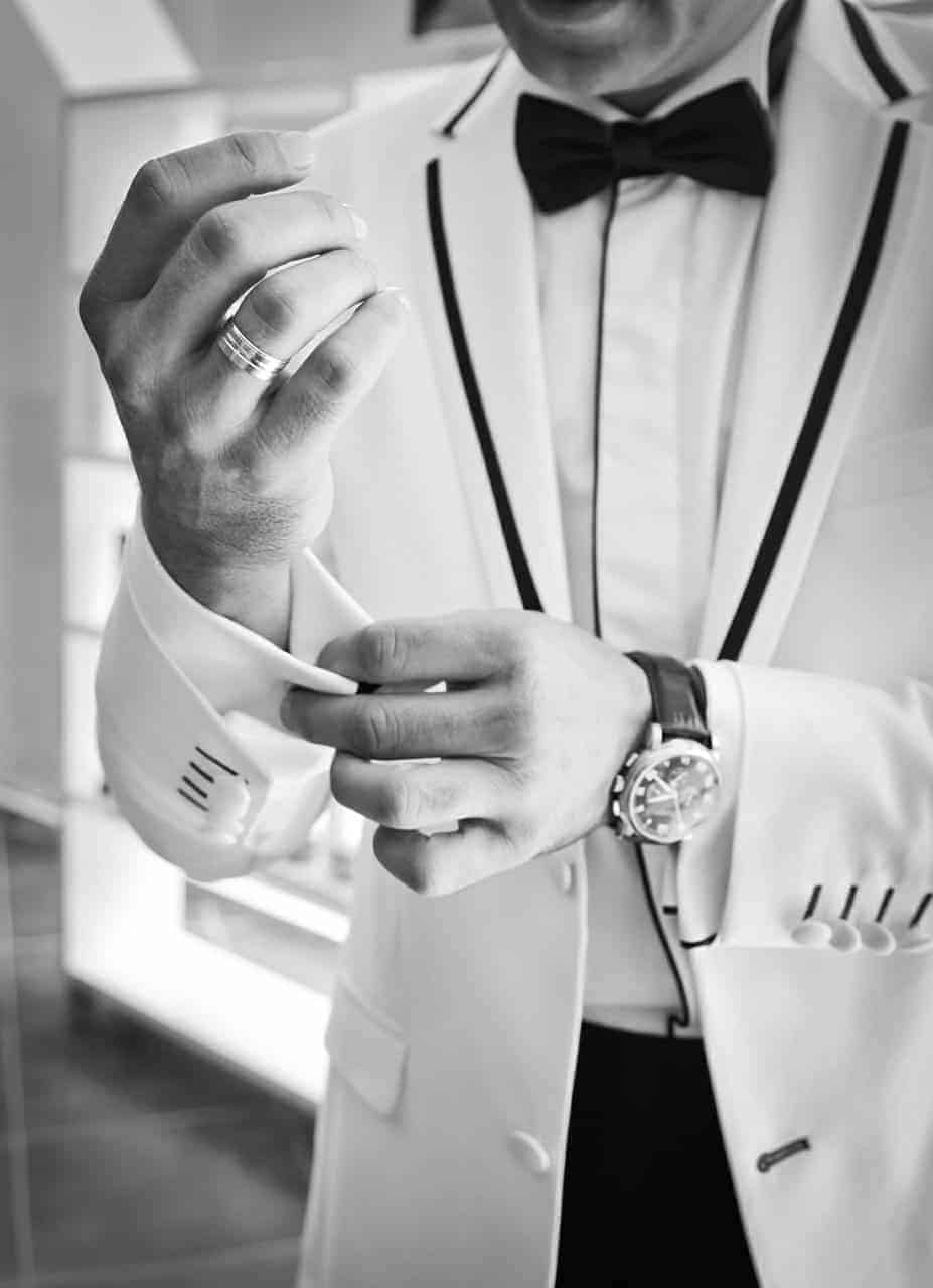 wedding, cufflinks, black and white